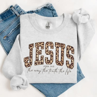 Jesus Cheetah Sweatshirt