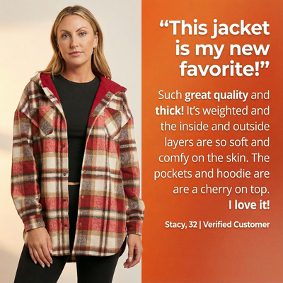 Teddy Bear Cozy Flannel Shacket 2