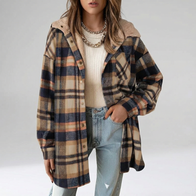 Teddy Bear Cozy Flannel Shacket 2