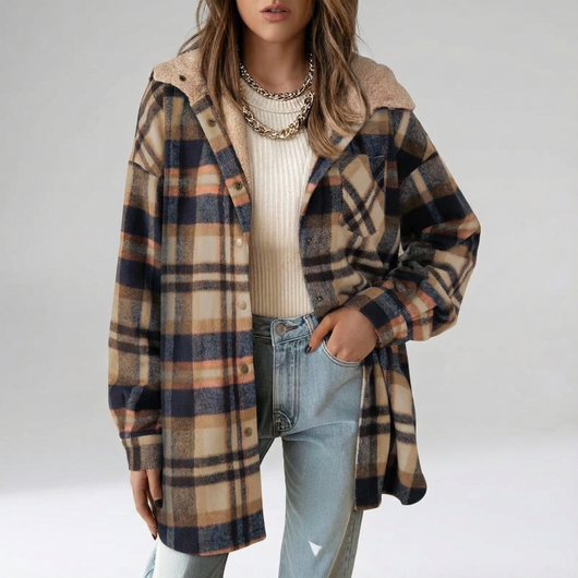 Teddy Bear Cozy Flannel Shacket 2